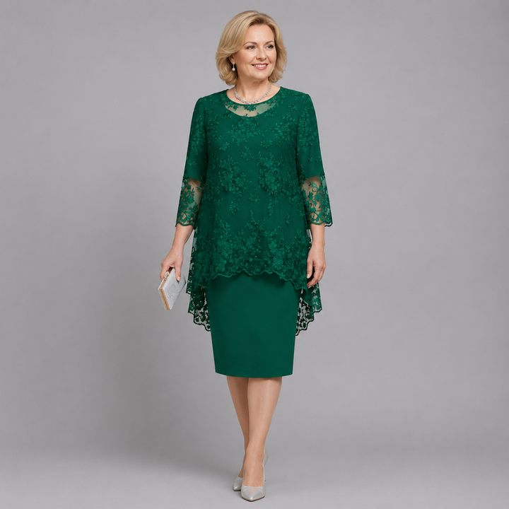 MABEL | EMBROIDERED OCCASION MIDI DRESS