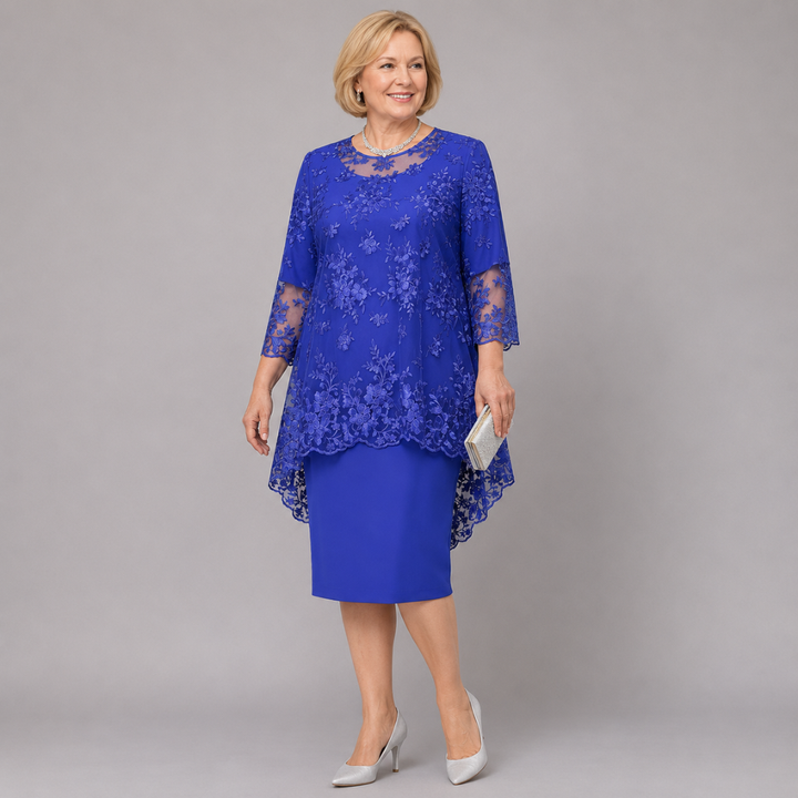 MABEL | EMBROIDERED OCCASION MIDI DRESS