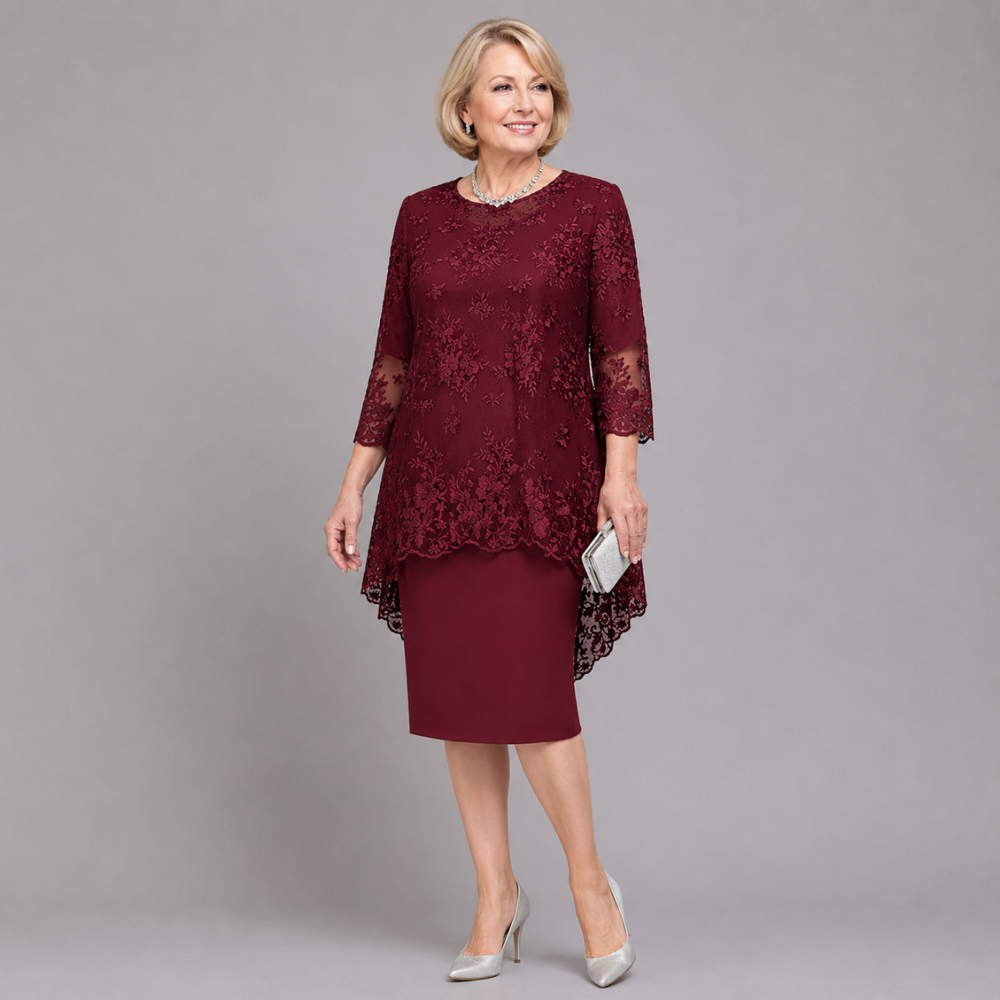 MABEL | EMBROIDERED OCCASION MIDI DRESS