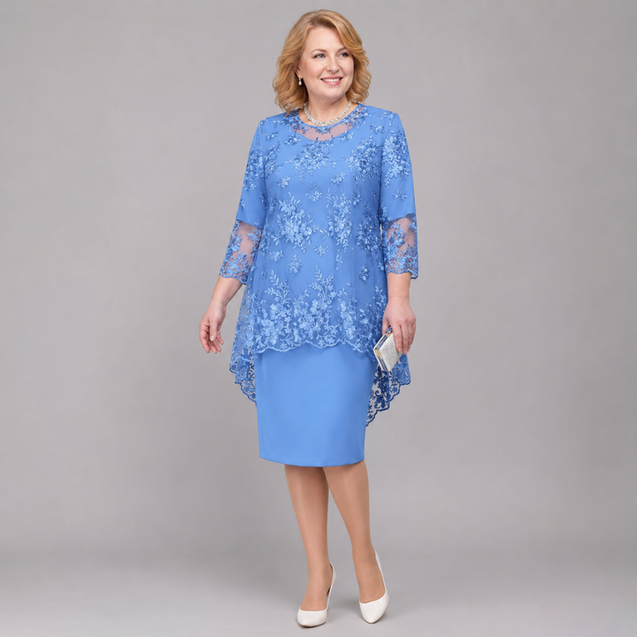 MABEL | EMBROIDERED OCCASION MIDI DRESS