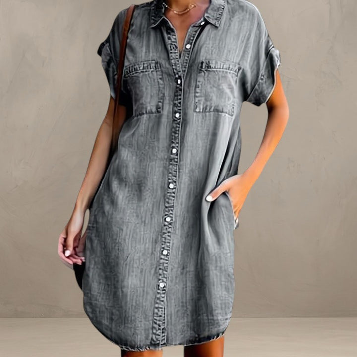 BRIDGET | SHIRT DRESS WITH BUTTONS