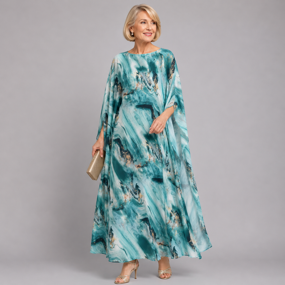 LORRAINE | PRINTED KAFTAN MAXI DRESS