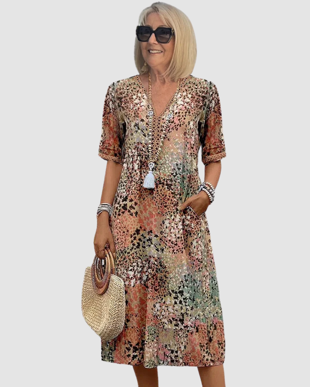 NARELLE | FLORAL MIDI DRESS