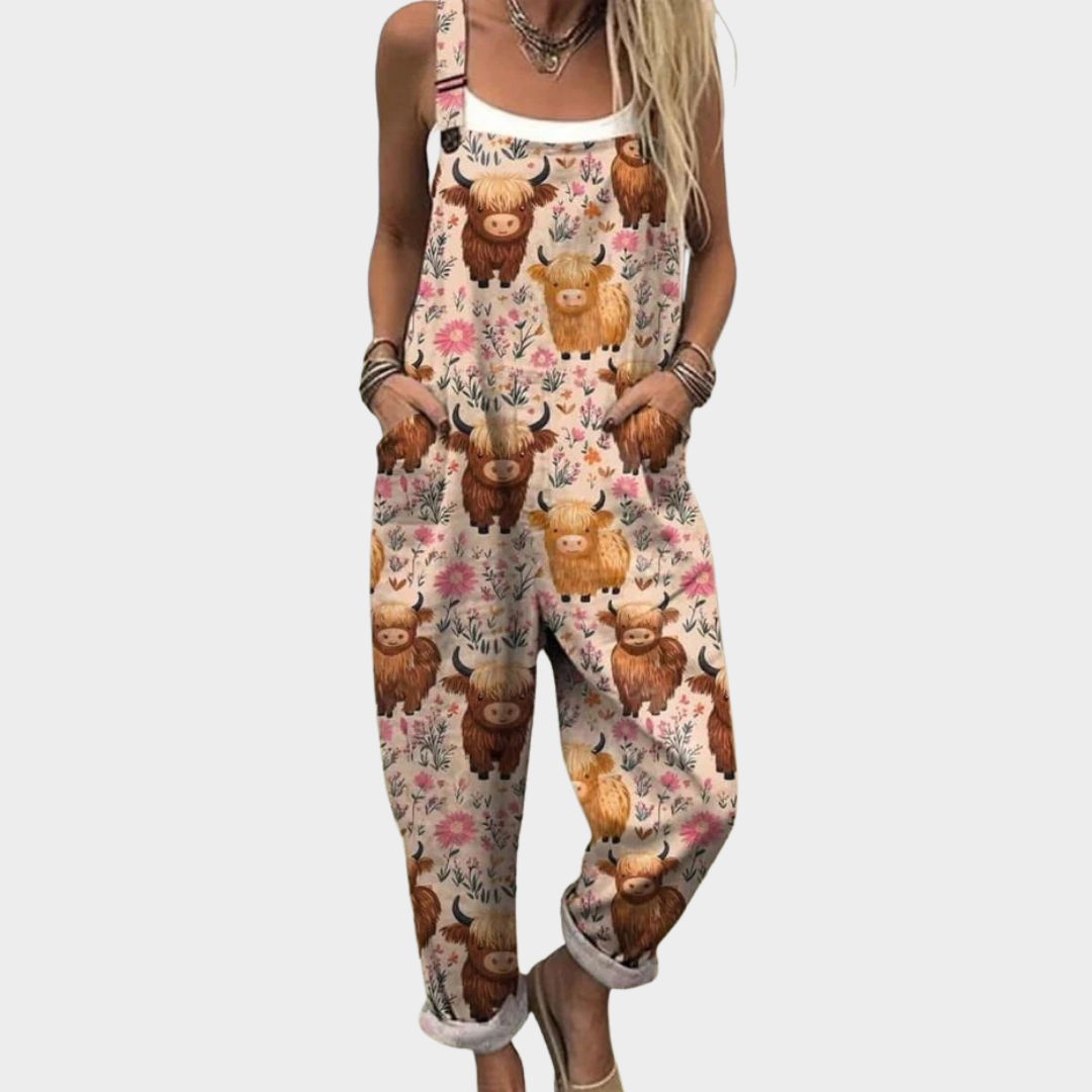 RELAXED DUNGAREE JUMPSUIT