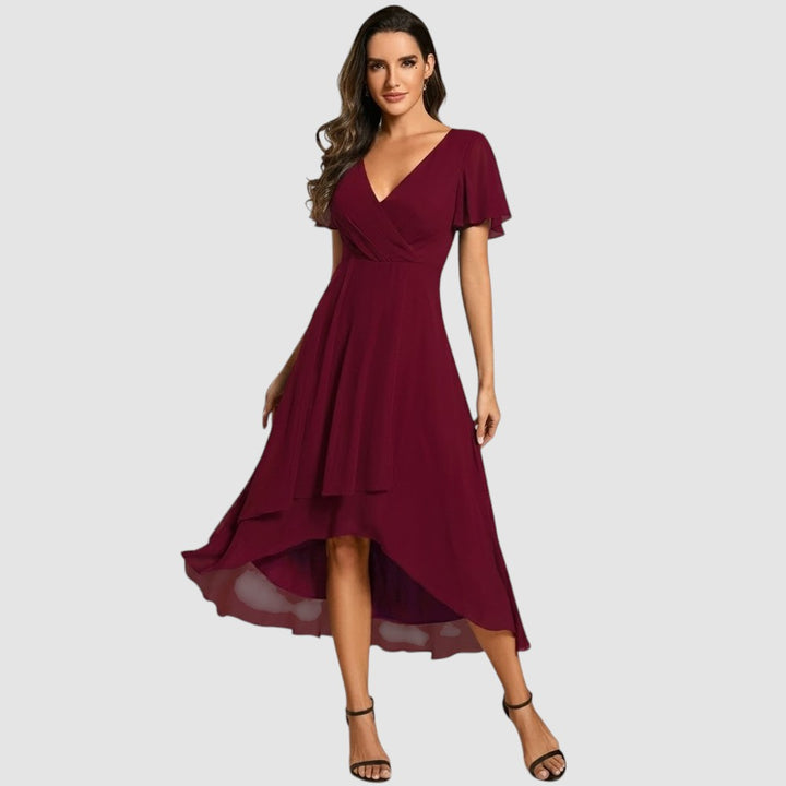 ANNMARIE | CHIFFON PARTY MIDI DRESS