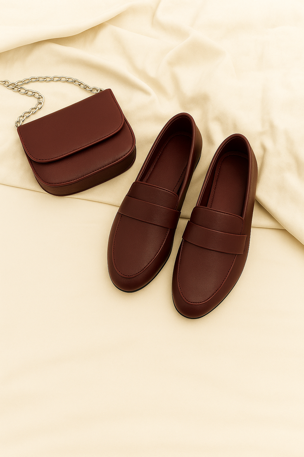 Women’s Loafers – Leather-Look, Vintage & Slip-Resistant
