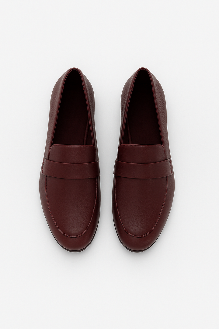 Women’s Loafers – Leather-Look, Vintage & Slip-Resistant