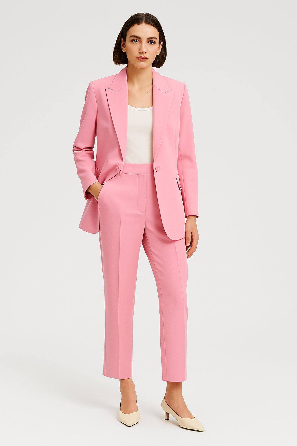 Women’s Business Set – Blazer-Look, Elegant & Slim Fit