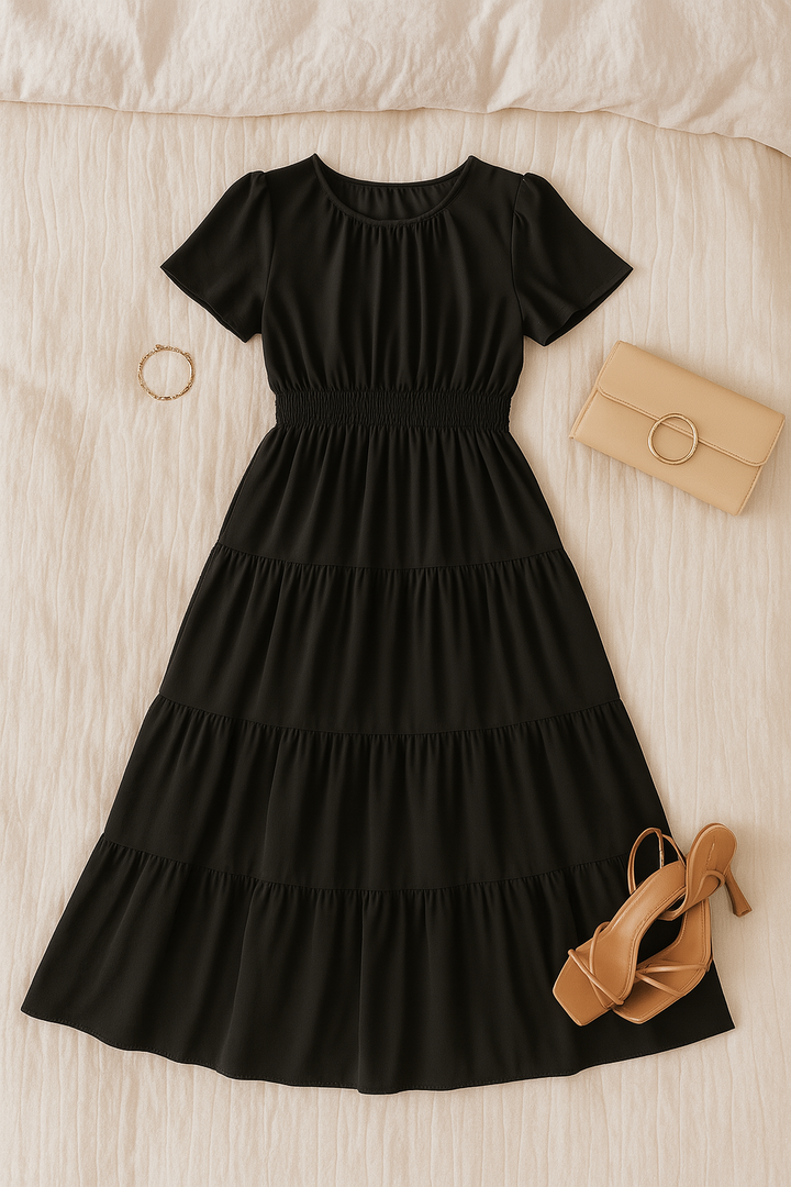 Women’s Maxi Dress – Vintage-Look, Elegant & Flowy