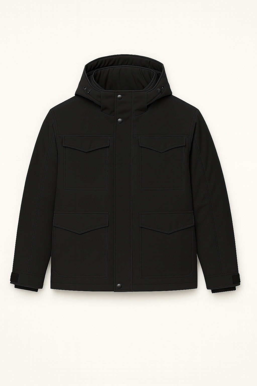 Men’s Jacket – Parka-Style Outer, Windproof & Thermal Warm