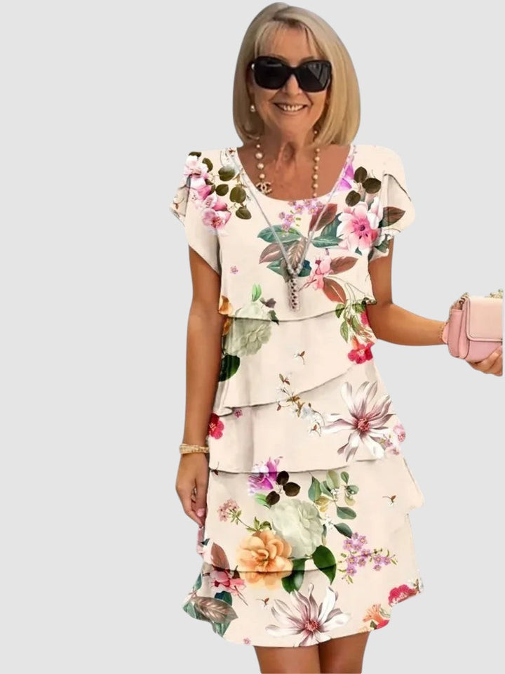 CAMILLE | RUFFLE MIDI SUMMER DRESS