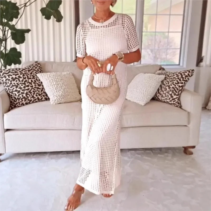AUDREY | CROCHET MIDI DRESS SET