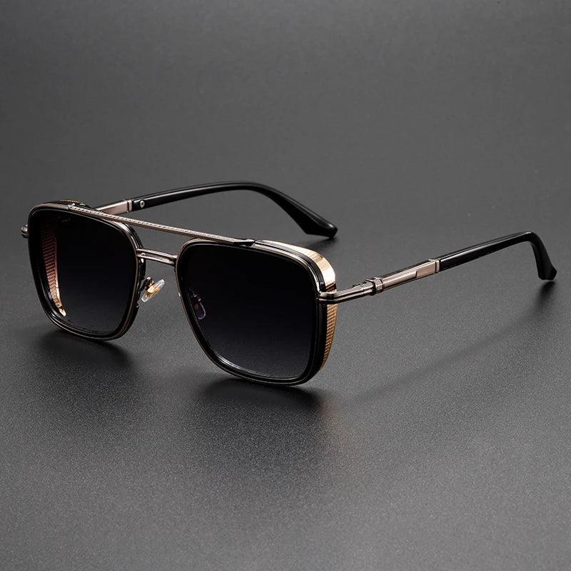SEBASTIAN | SQUARE DOUBLE BRIDGE SUNGLASSES