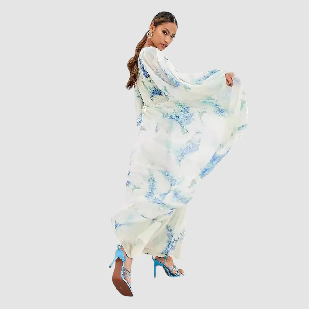 YVONNE | PRINTED CHIFFON MAXI DRESS