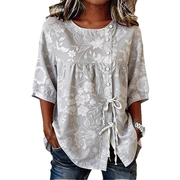 CELESTINA | FLORAL EMBROIDERED BLOUSE