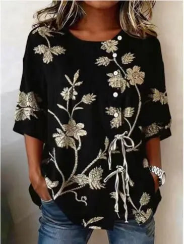 CELESTINA | FLORAL EMBROIDERED BLOUSE