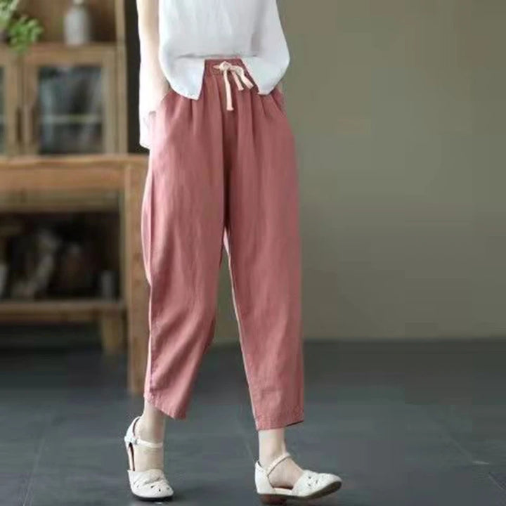 RAVELLA | HIGH-WAIST DRAWSTRING TROUSERS