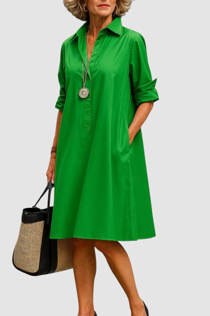 SERAPHINA | SATIN MIDI DRESS