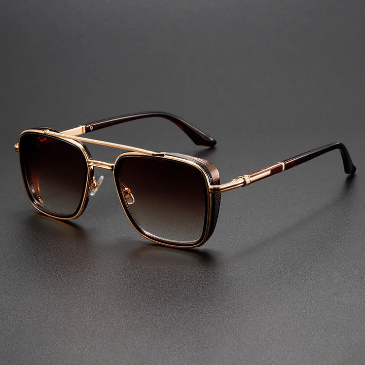 SEBASTIAN | SQUARE DOUBLE BRIDGE SUNGLASSES