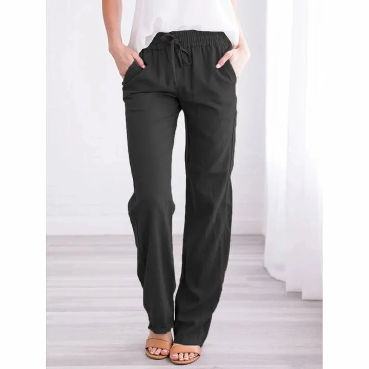 SERENA | DRAWSTRING WIDE-LEG TROUSERS