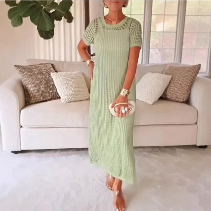 AUDREY | CROCHET MIDI DRESS SET