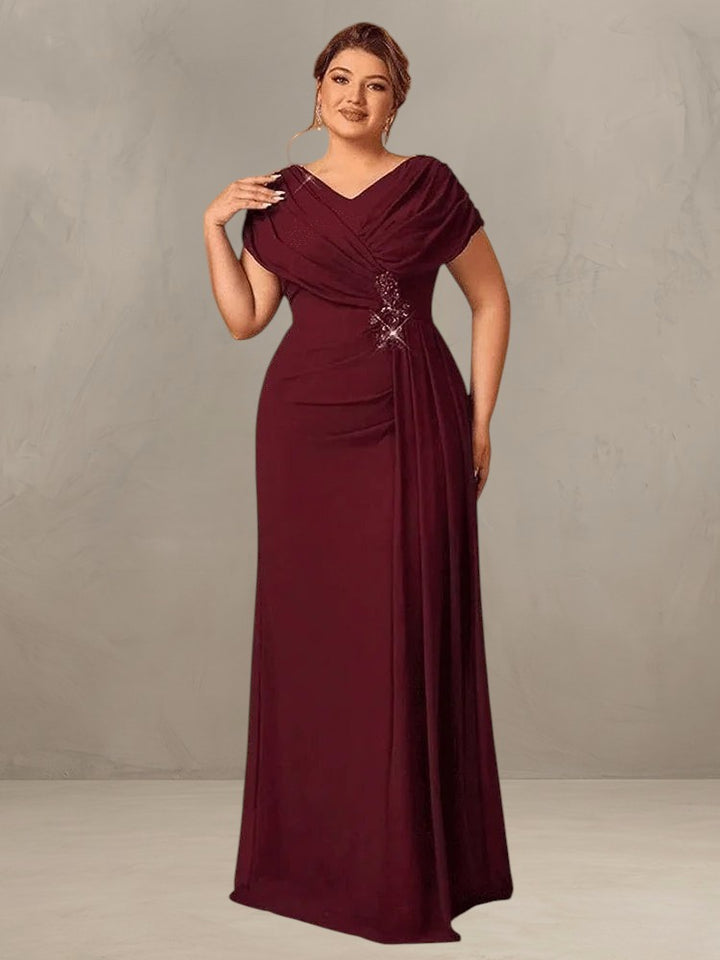 BEVERLEY | CHIFFON EVENING MAXI DRESS