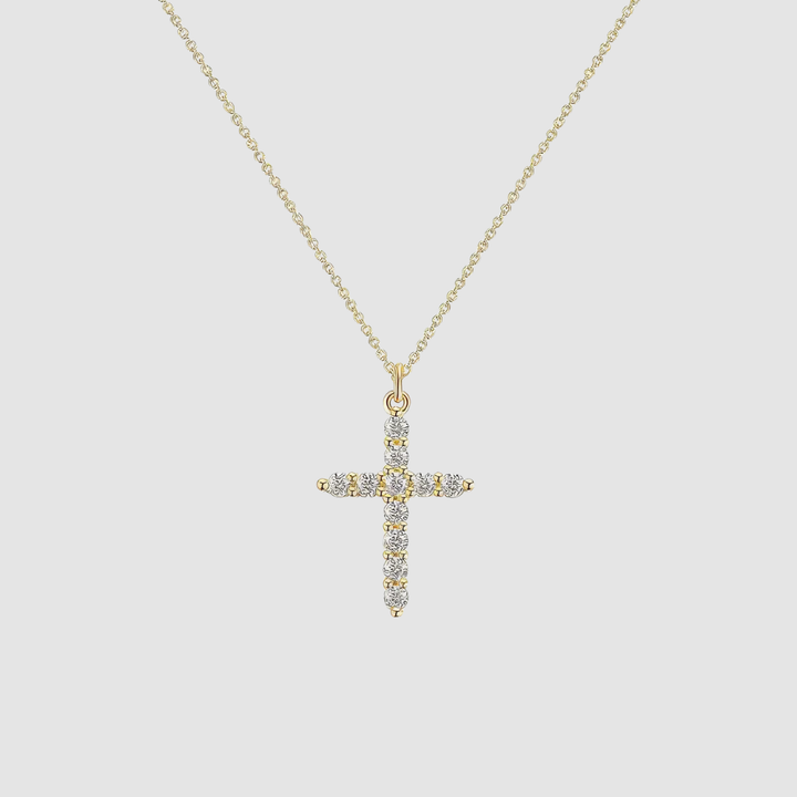 LUMINA | CRYSTAL CROSS NECKLACE