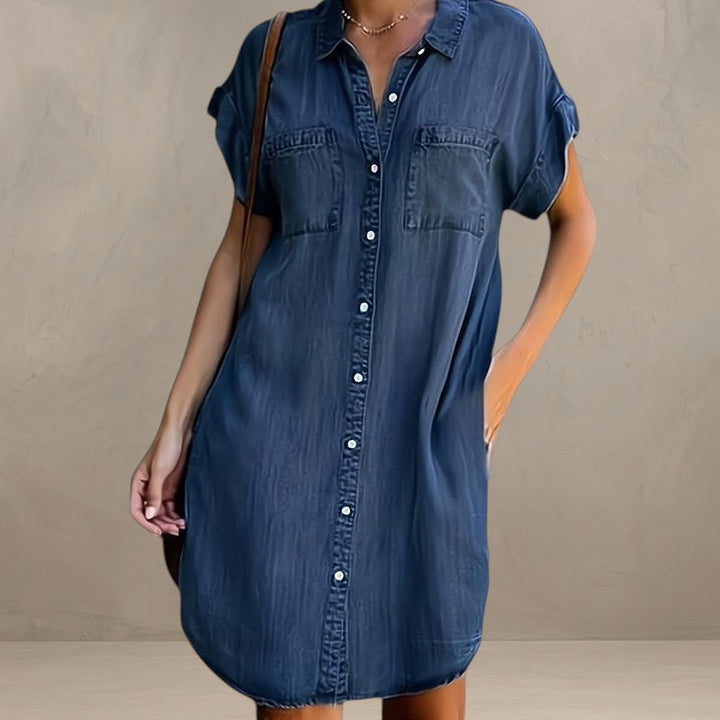 BRIDGET | SHIRT DRESS WITH BUTTONS