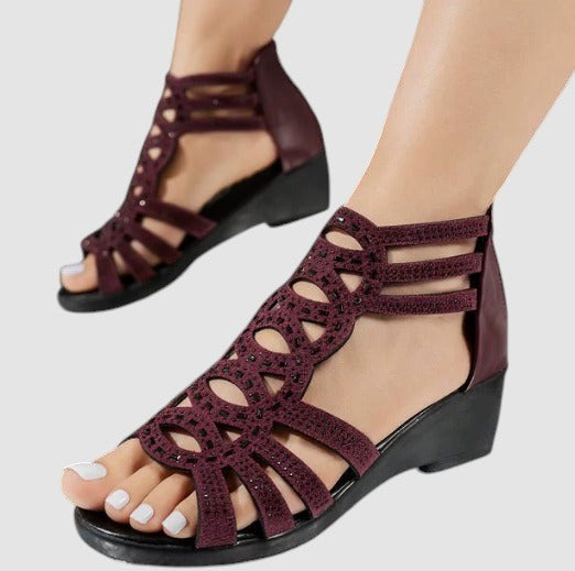 ELVIRA | ELEGANT WEDGE SANDALS