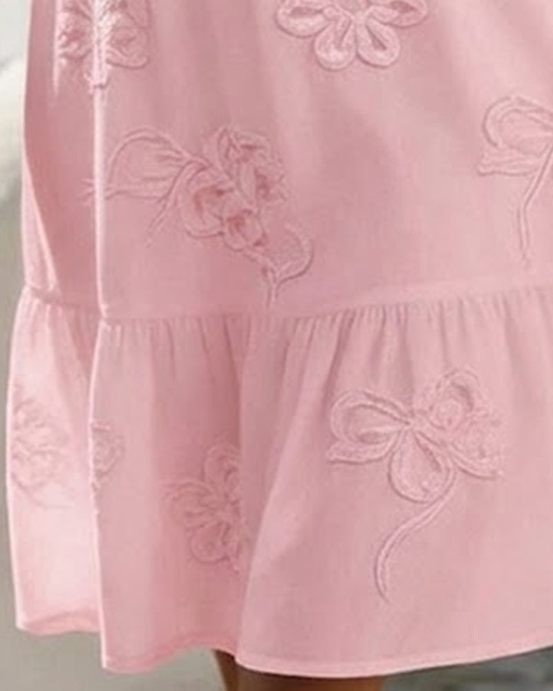 PAIGE | FLORAL PUFF SLEEVE DRESS