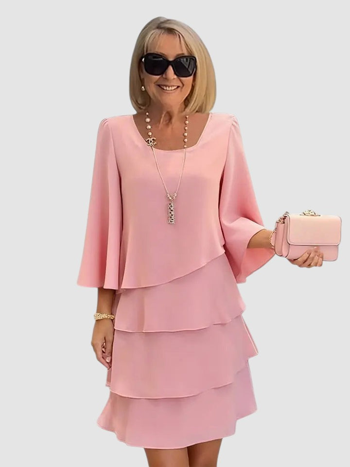 CAMILLE | RUFFLE MIDI SUMMER DRESS