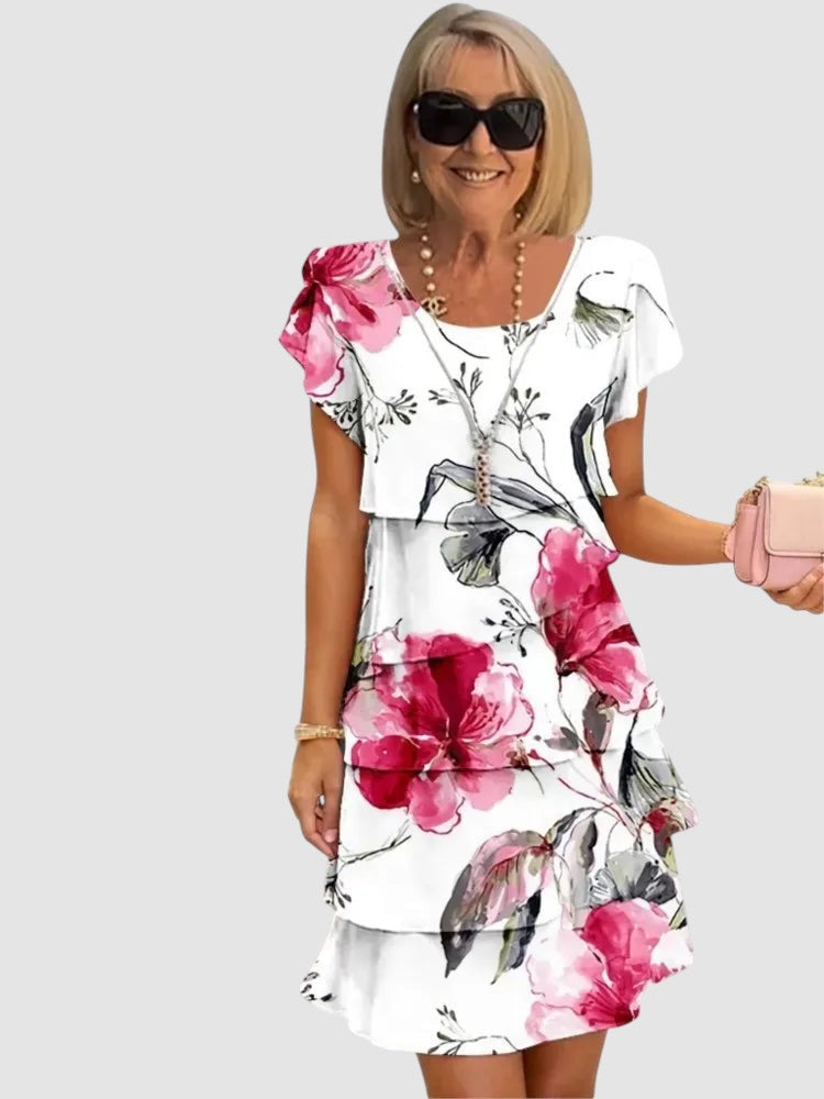 CAMILLE | RUFFLE MIDI SUMMER DRESS