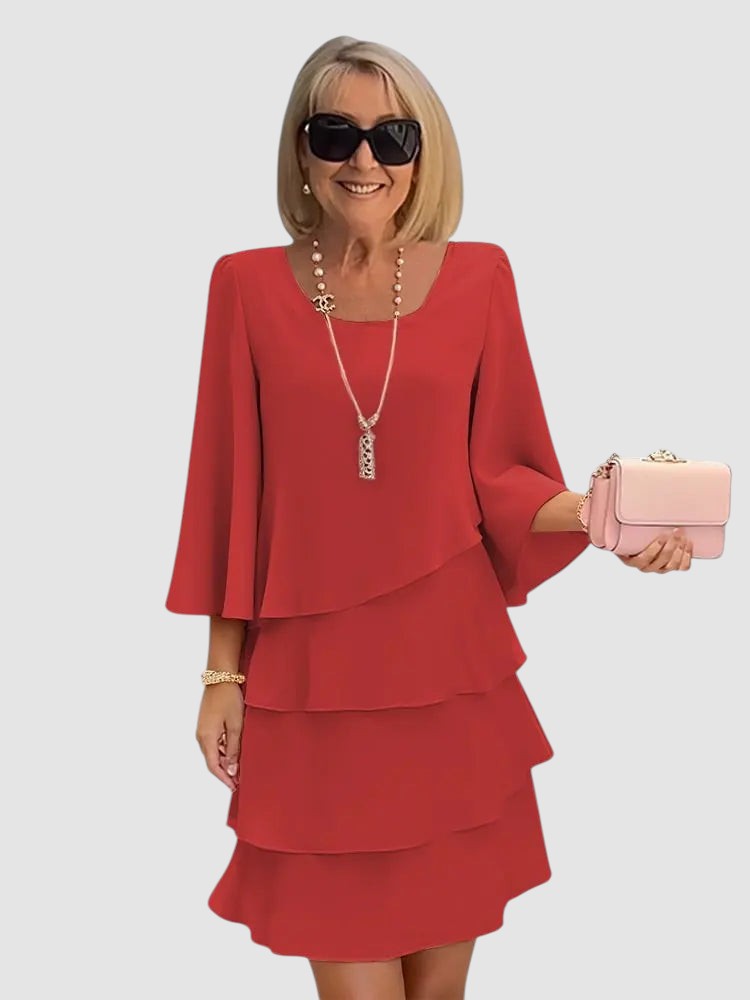 CAMILLE | RUFFLE MIDI SUMMER DRESS