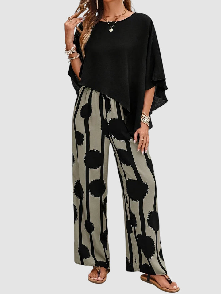 SABRIA | PRINTED WIDE LEG TWO PIECE SET