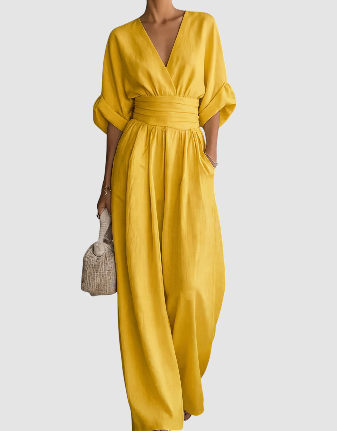 DANIELA | WIDE-LEG V-NECK JUMPSUIT