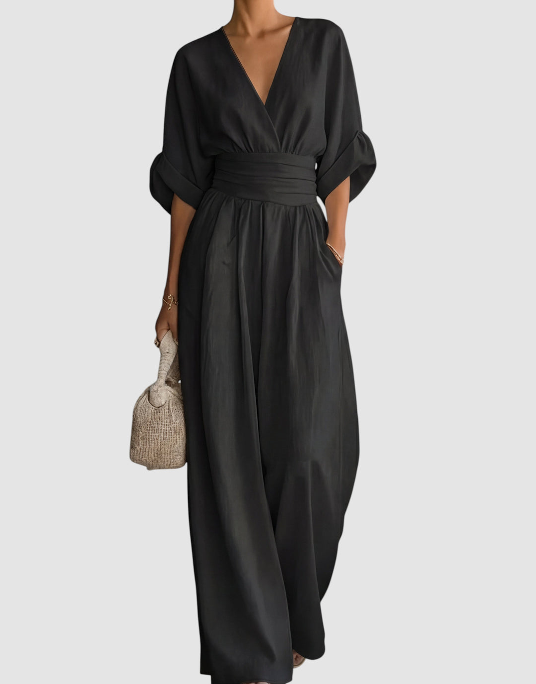DANIELA | WIDE-LEG V-NECK JUMPSUIT