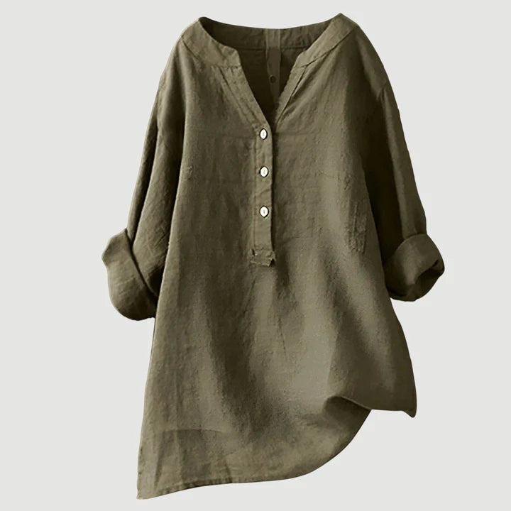 Freja | Airy and comfortable button-up shirt