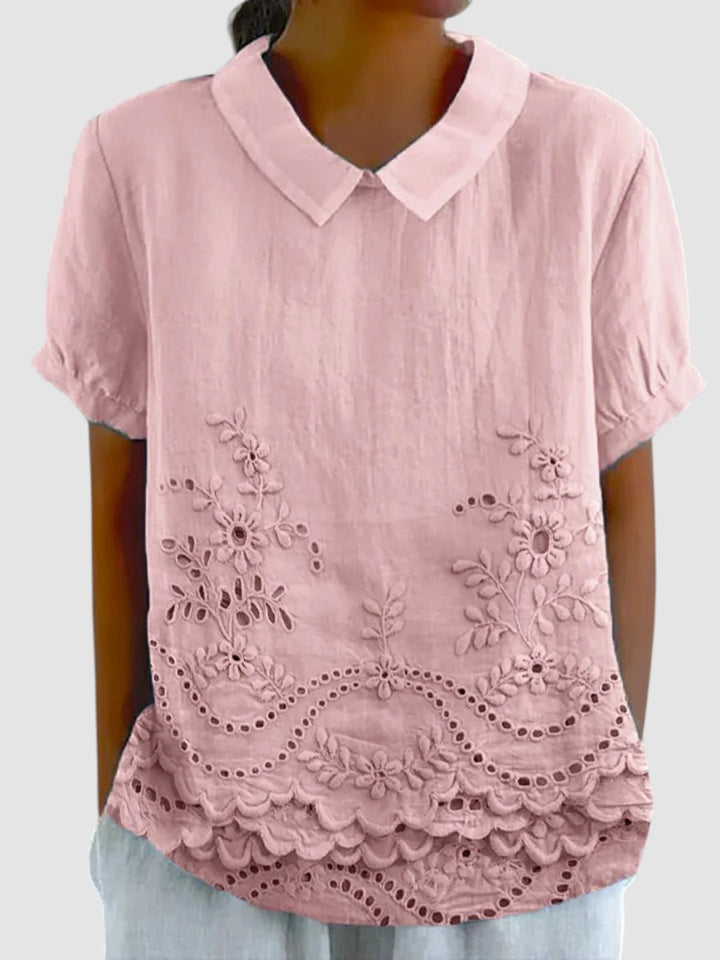 LILA | FLORAL EMBROIDED T-SHIRT