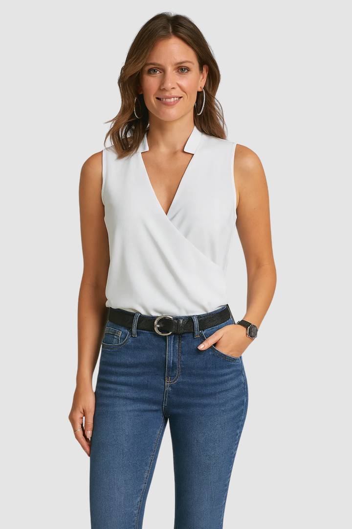 Women’s Top – V-Neck Summer, Soft & Casual