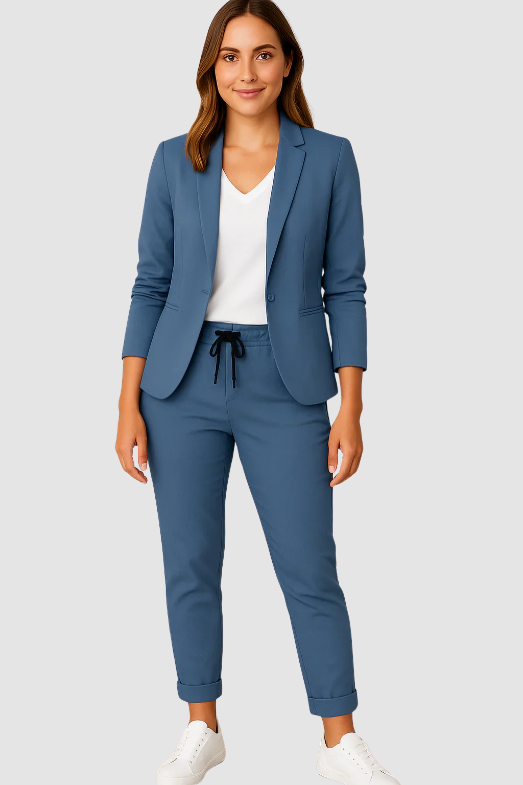 Women’s Blazer Set – Linen-look, Elegant & Comfortable