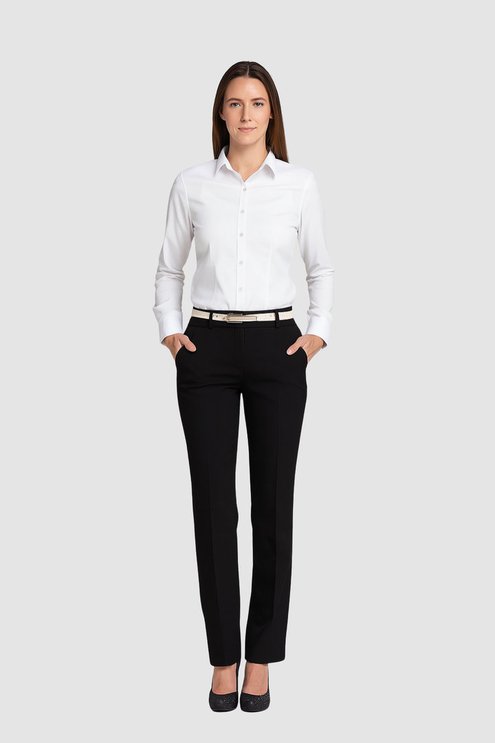 Women’s Trousers – Slim-Fit Pencil Style, High-Waisted & Tailored