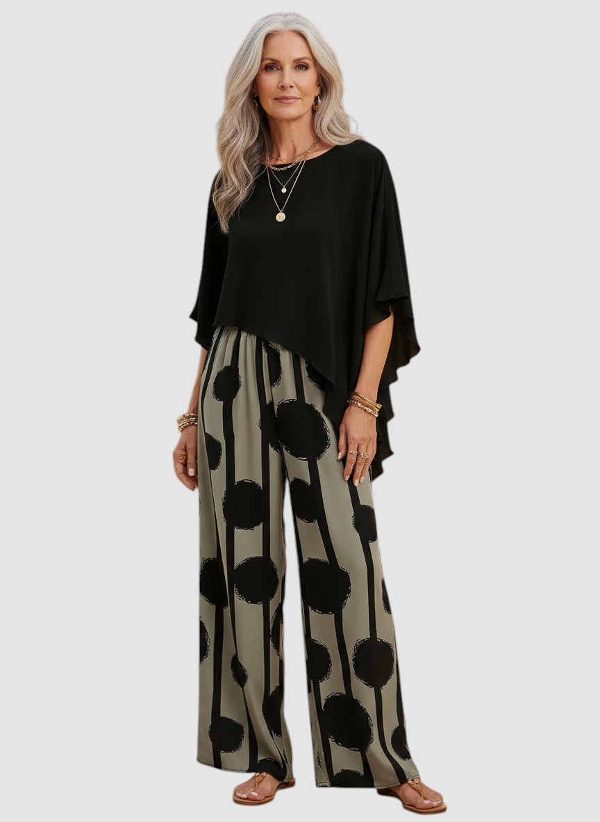 SABRIA | PRINTED WIDE LEG TWO PIECE SET