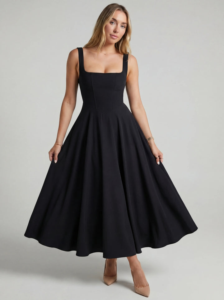 MELISSA | FLARED MIDI DRESS
