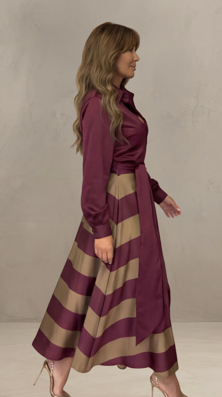 MILA | STRIPED MAXI DRESS