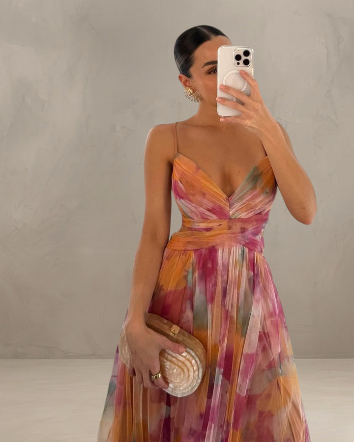 GRACE | ROMANTIC SHEER-LAYERED DRESS