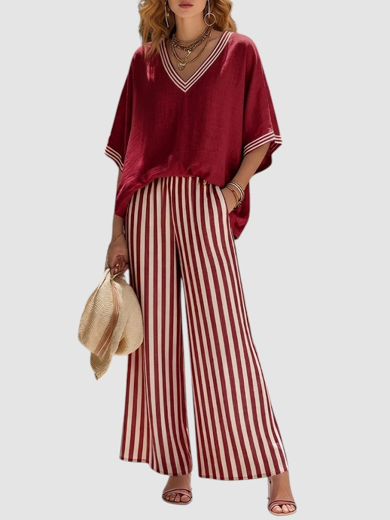 ALVIRA | RELAXED STRIPED TWO-PIECE SET