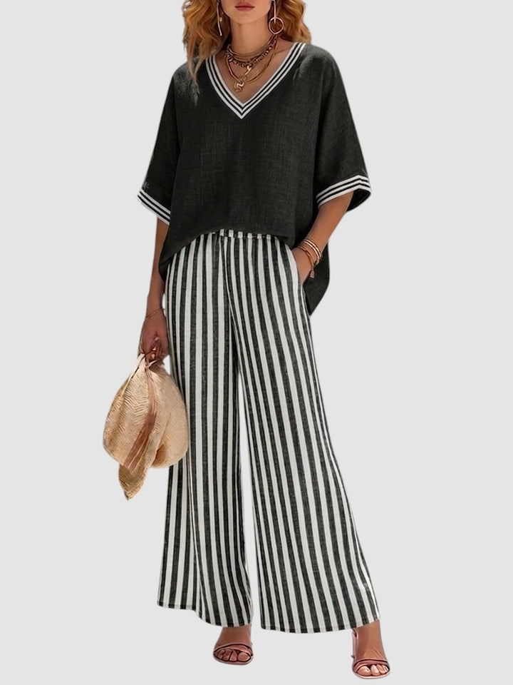 ALVIRA | RELAXED STRIPED TWO-PIECE SET