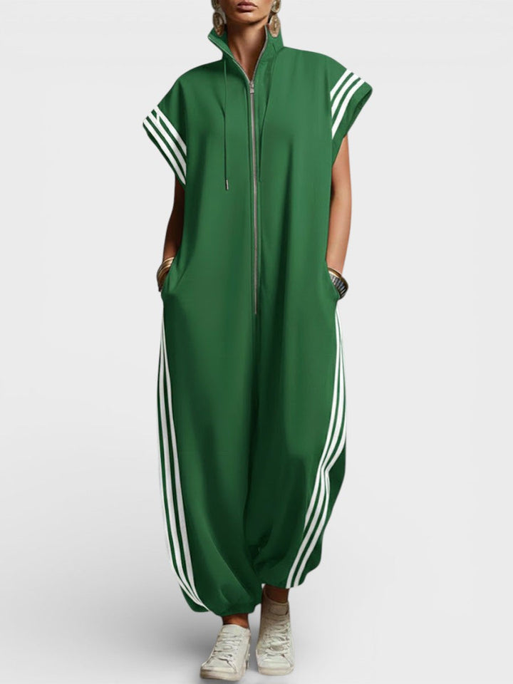 VALENTINA | ZIP NECK JUMPSUIT
