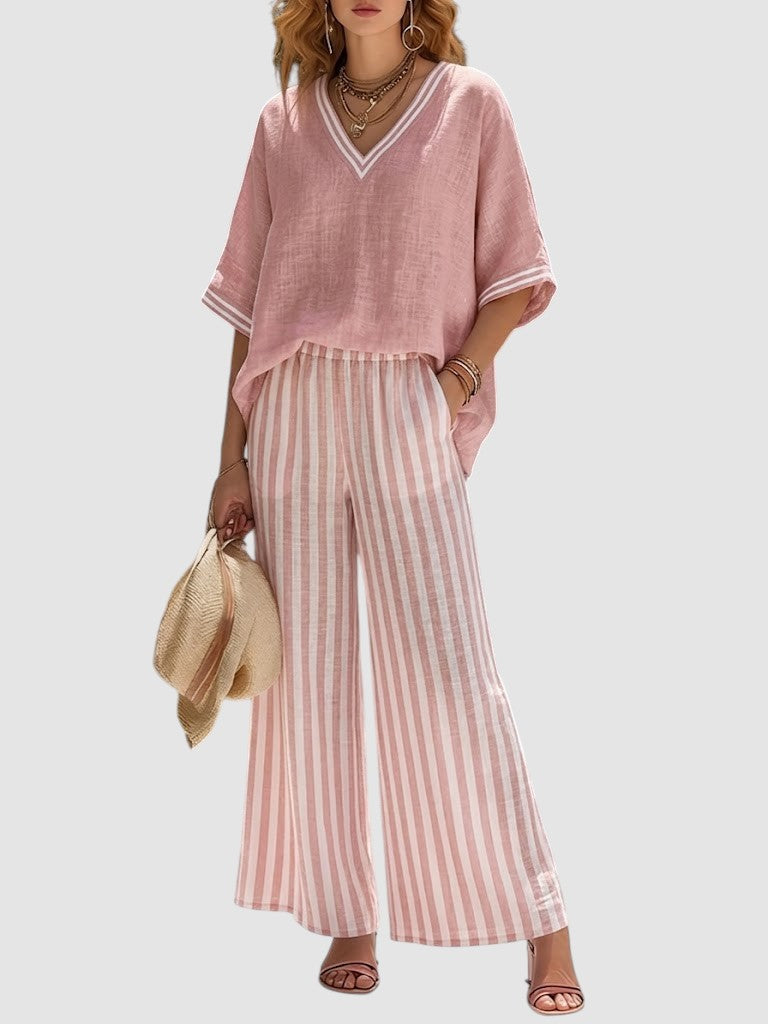 ALVIRA | RELAXED STRIPED TWO-PIECE SET