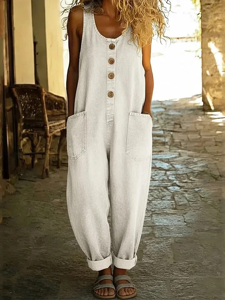SERENA | VINTAGE DENIM DUNGAREES
